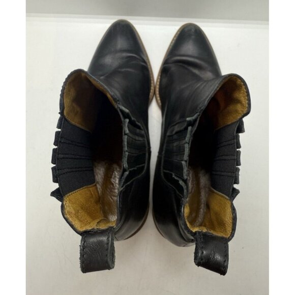 Madewell Spencer Chelsea Ankle Pull On Leather Women's Boots Black BOHO Sz 6.5 - Picture 6 of 10